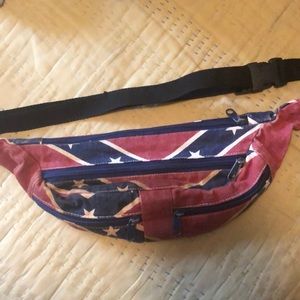 Redneck rebel flag fanny pack waist purse vintage